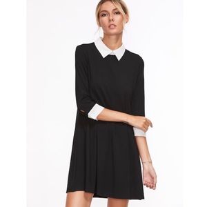 Collared Black Dress